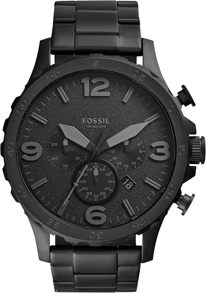 Fossil Men's Nate Quartz Watch, Ov...