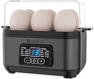 Tesslux Electric Rapid Egg Cooker, 6 Eg...